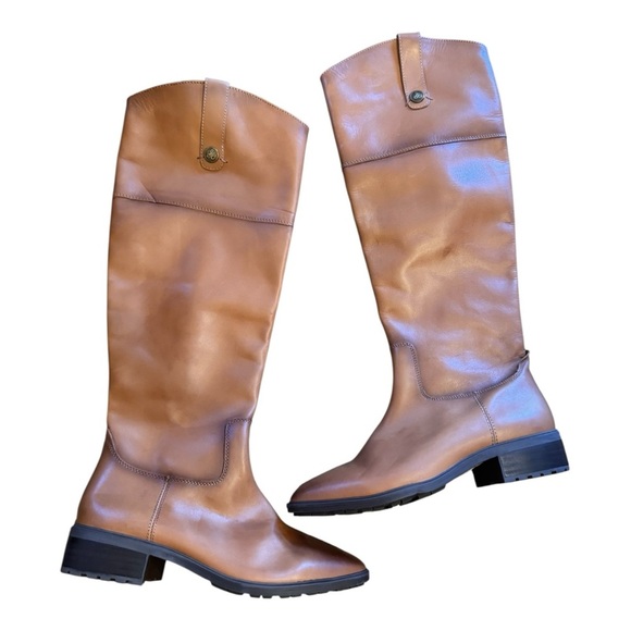 Sam Edelman Drina Leather Knee High Riding Boots in Whiskey NWT - Picture 5 of 7